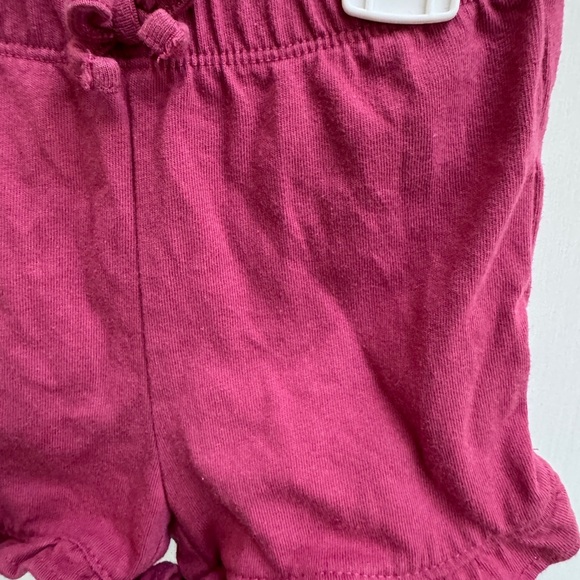 The Children's Place 18-24M Mauve Ruffle Hem Soft Shorts - Picture 2 of 4